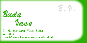 buda vass business card